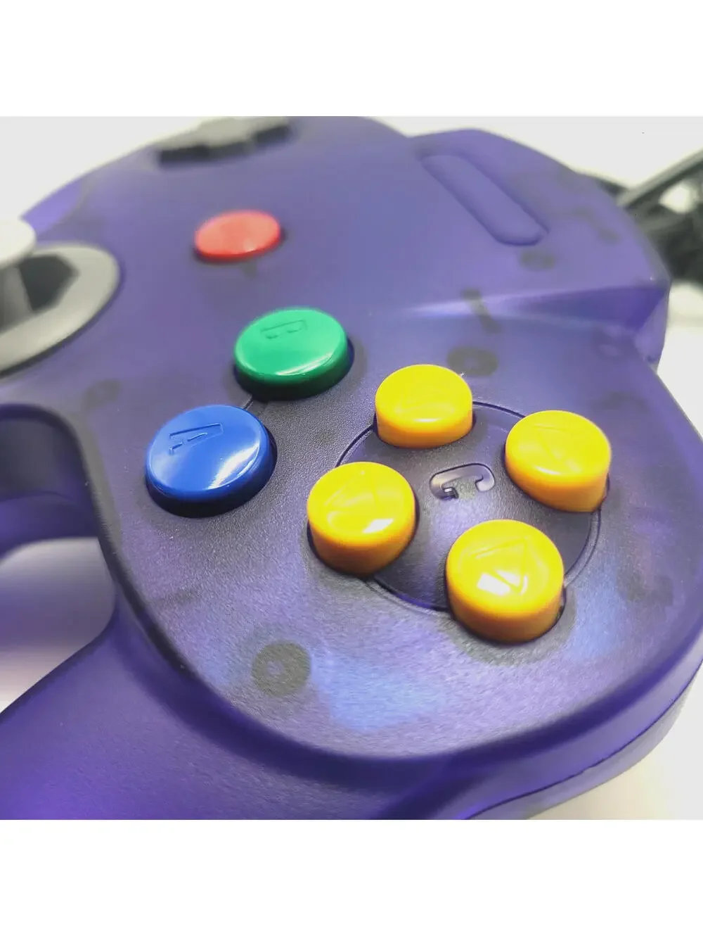 Nintendo 64 Wired Controller for N64 - TeknoGame® - Clear Grape Purple - NEW!